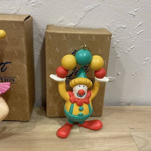Vintage Avon Three Ring Circus Performers Christmas Ornaments 3” Tall - Picture 5 of 9